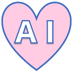 ハートに「ＡＩ」の文字